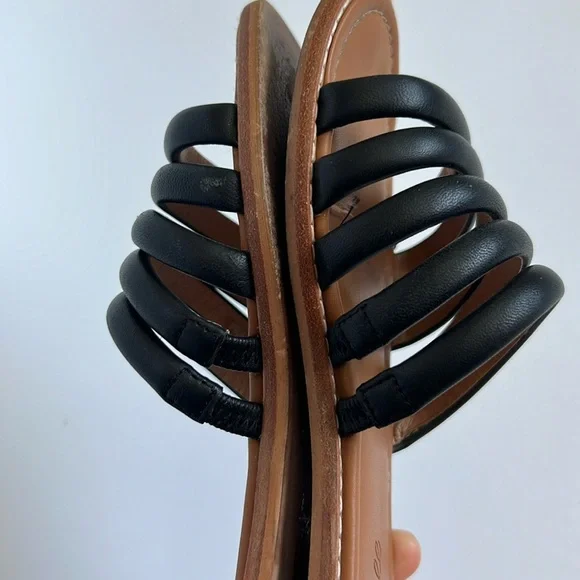 MADEWELL Addie slide sandal black leather size 6 - Picture 8 of 10